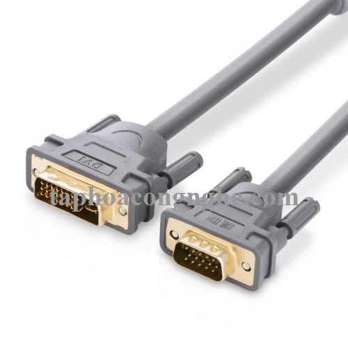 Ugreen 11661 3M màu Xám Cáp chuyển đổi DVI 24 + 5 sang VGA DV104 30011661